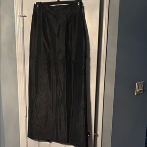 Michaelangelo Elegant Long Black Maxi Skirt